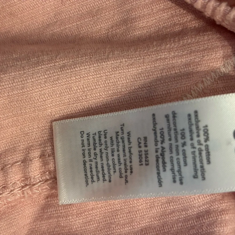 OshKosh B'gosh Light Pink Corduroy Overall Dress Size 5 💯% Cotton